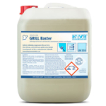 Grillreiniger Gel GRILL-BASTER das ideale Reinigungsmittel für den gewerblichen Gebrauch. Es entfernt selbst hartnäckigste Rückstände.