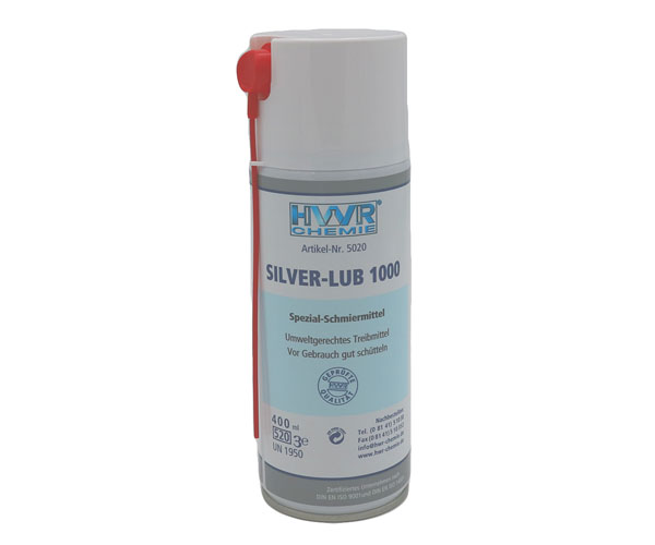 Silberpaste - SILVER-LUB 1000 ist das Hochleistungsschmiermittel für härteste Anforderungen. Unschlagbar in Haft- und Schmierwirkung, hohe Temperatur- und Druckbeständigkeit, neutral gegenüber Metallen, Lacken, Gummi und Kunststoffen.