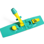 Wischmopphalter 50 cm, Kunststoff, grün-gelb, mit praktischer Fußbetätigung, geeignet für Wischmöpe mit dem Maß 50 cm * 16 cm.