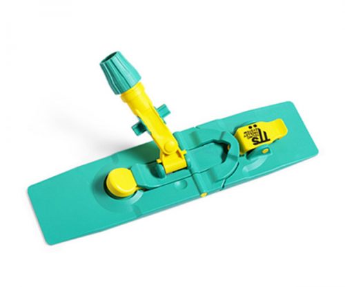 Wischmopphalter 50 cm, Kunststoff, grün-gelb, mit praktischer Fußbetätigung, geeignet für Wischmöpe mit dem Maß 50 cm * 16 cm.