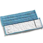 Wischmop Mikrofaser, 40 cm * 13 cm, blau, bis 90 Grad waschbar, mit Taschen für Mophalter
