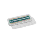 Wischmopp 3-fasrig, Baumwolle-Polyester-Mikrofaser, 40 cm * 13 cm, bis 90 Grad waschbar, weiß, blau, beige.
