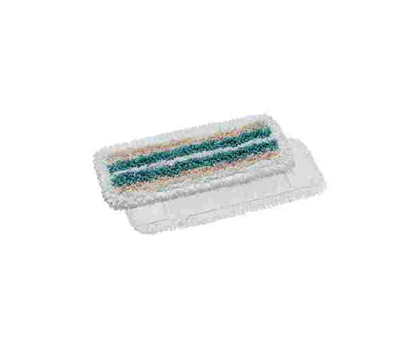 Wischmopp 3-fasrig, Baumwolle-Polyester-Mikrofaser, 40 cm * 13 cm, bis 90 Grad waschbar, weiß, blau, beige.