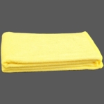 Mikrofasertuch gelb, 40 cm * 40 cm, Saum-Piping, waschbar bis 95 Grad, Gewicht von 300 g/qm.