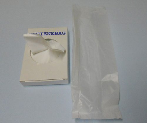 Hygienebeutel transparent aus HD-PE, passend für HWR-line Spender für Hygienebeutel, Artikel-Nr. 8N0240.1 Karton = 25 Packungen mit jeweils 30 Stück
