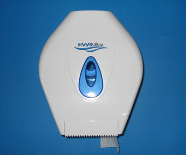 Toilettenpapierspender Großrolle, Papierrollendurchmesser max. 200 mm, Wandmontage, ABS Kunststoffm weiß.