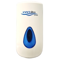 Schaumseifenspender 900 ml HWR-line, ABS Kunststoff, Wandmontage, weiß, nachfüllbar, 20 ml Schaum pro Hub (0,6 ml Flüssigkeit)