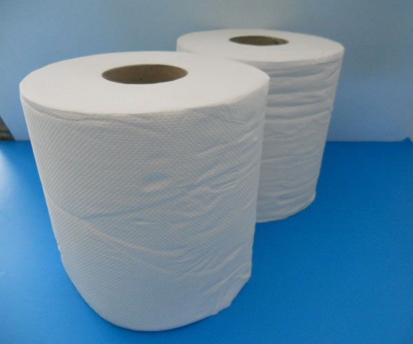 Die Handtuchrolle zweilagig Centerfield Maxi ist eine hochwertige Lösung für die hygienische Handtuchentnahme in öffentlichen Waschräumen.