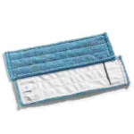 Wischmop Microfaser, 50 cm * 16 cm, blau, bis 90 Grad waschbar, mit Taschen für Mophalter.