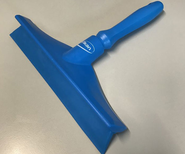 Hygieneabzieher 24mm, mit Ministiel, Breite 245 mm, blau